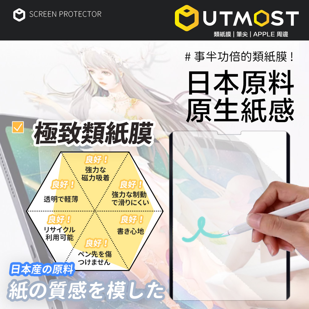 【Utmost】2024 iPad 類紙膜 Air 5 繪圖膜 肯特紙 書寫膜 pro11 mini6 手寫膜 保護膜 | 蝦皮購物