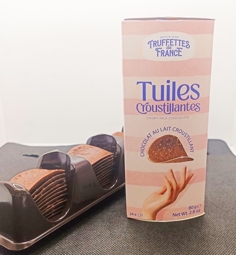 賣來賣趣 法國CHOCMOD Tuiles巧克力圓脆片 牛奶巧克力味 | 蝦皮購物
