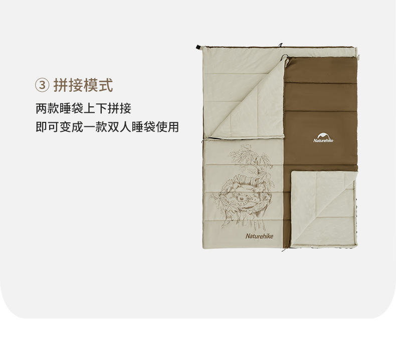 免運Naturehike戶外露營野營附枕棉萌泥兔睡袋成人加厚睡袋可全展開被子 | 蝦皮購物