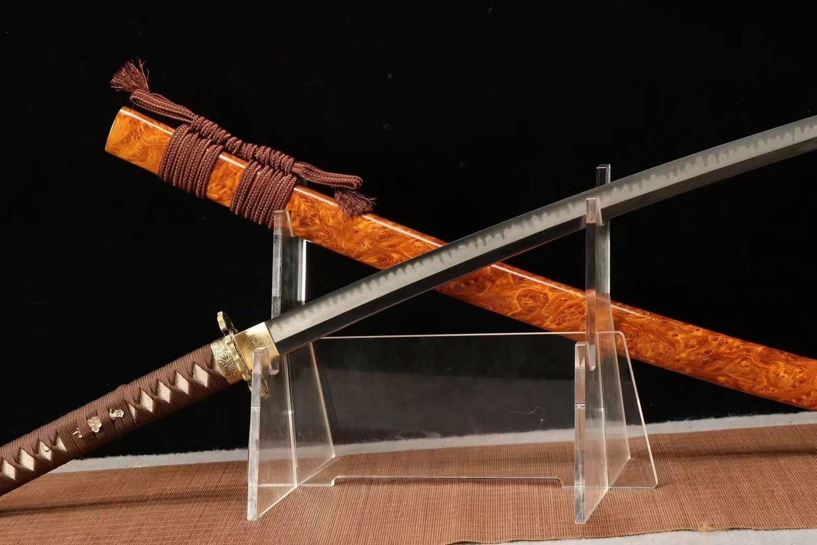 【千羽】龍泉刀劍 神佑武士刀 T10燒刃一體手工鍛打太刀 寶劍 Katana 居合打刀 長劍 硬劍 收藏擺件 未開刃 | 蝦皮購物