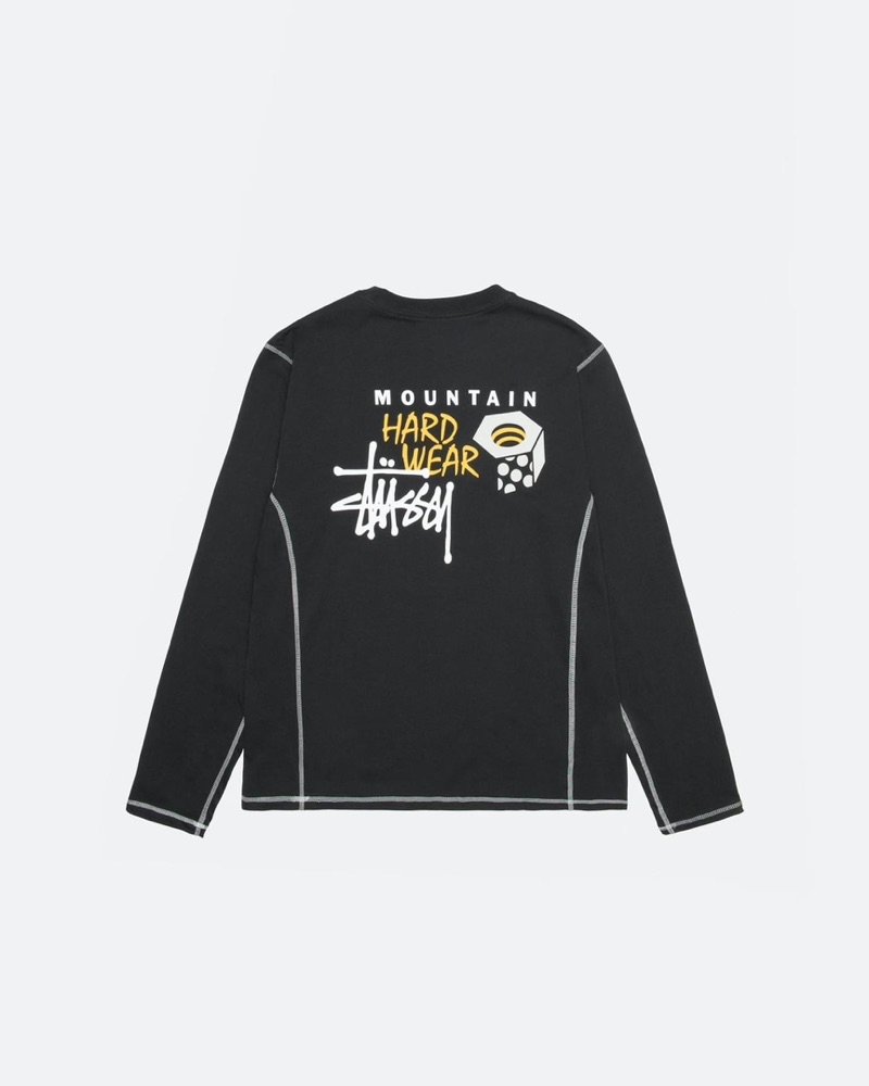 人気 ☆STUSSY X MOUNTAIN HARDWEAR☆ LS T-SHIRT STEALTH GREY Stussy x Mountain Hardwear LS T-Shirt Stealth Grey