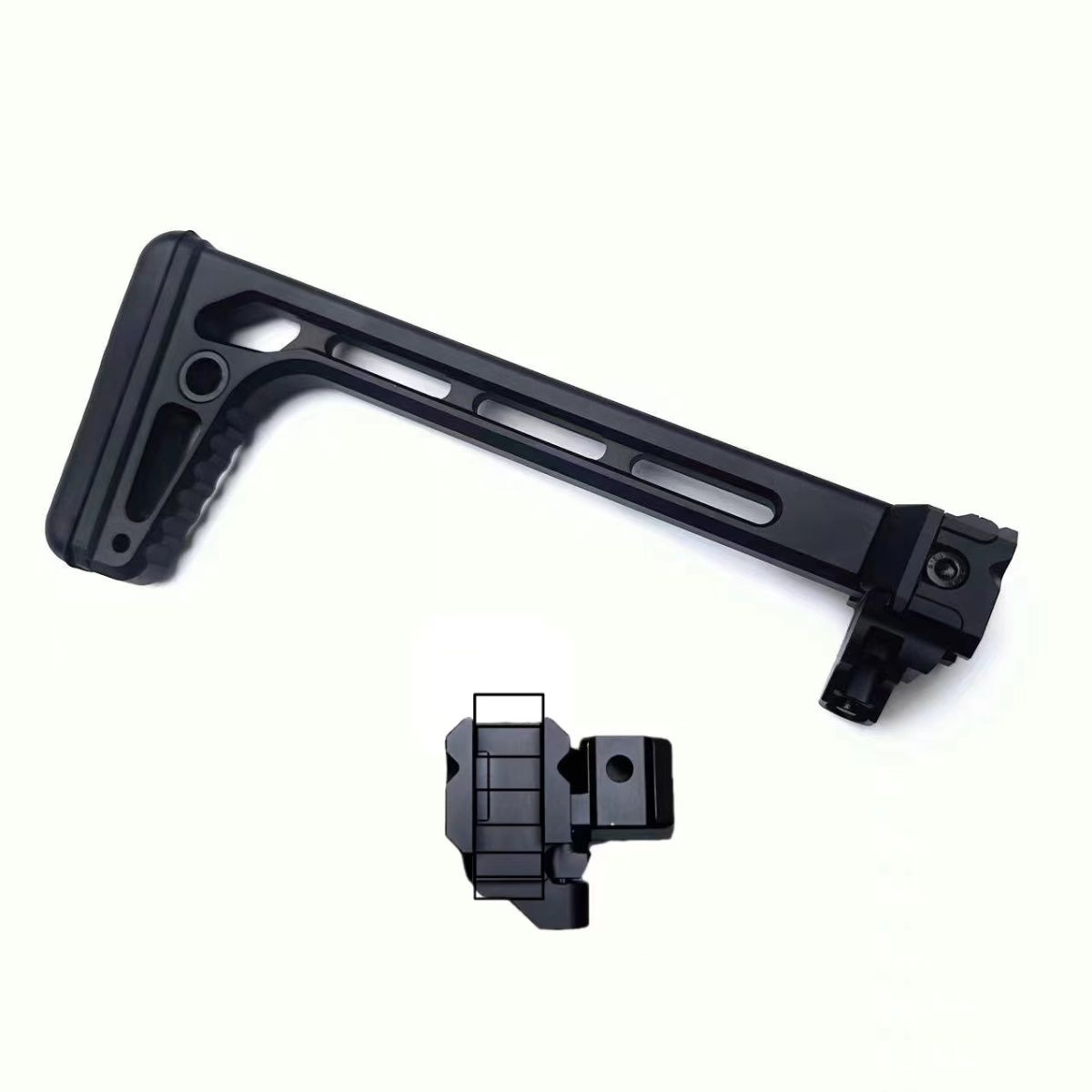 廠商 大賣特賣#SI雙邊折疊后托 v2金屬尼龍拖 20mm導軌v1通用 mcxmpx玩具 sig道具 戰術導軌 | 蝦皮購物