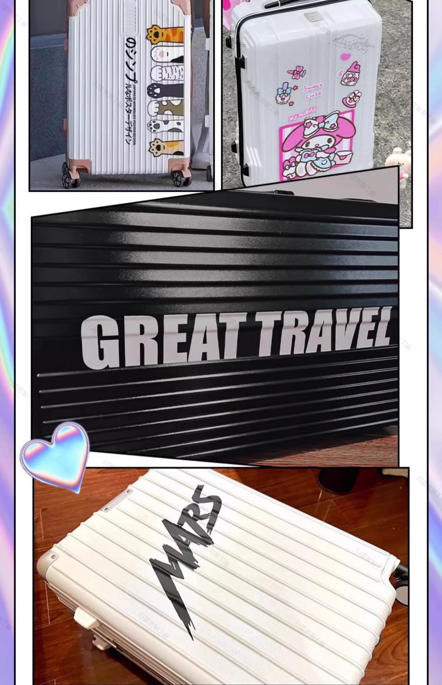 【全場客製化】 💖行李箱貼紙客製旅行拉桿箱 uv轉印貼 diy姓名字母裝飾logo標識別貼 | 蝦皮購物