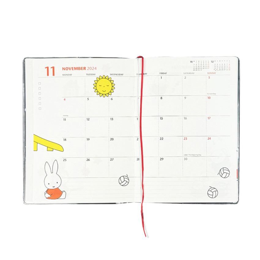 預購｜日本製 Miffy 米飛兔 米菲兔 2025 手帳 行事曆 年曆 記事本 B6 Calendar 蝦皮購物