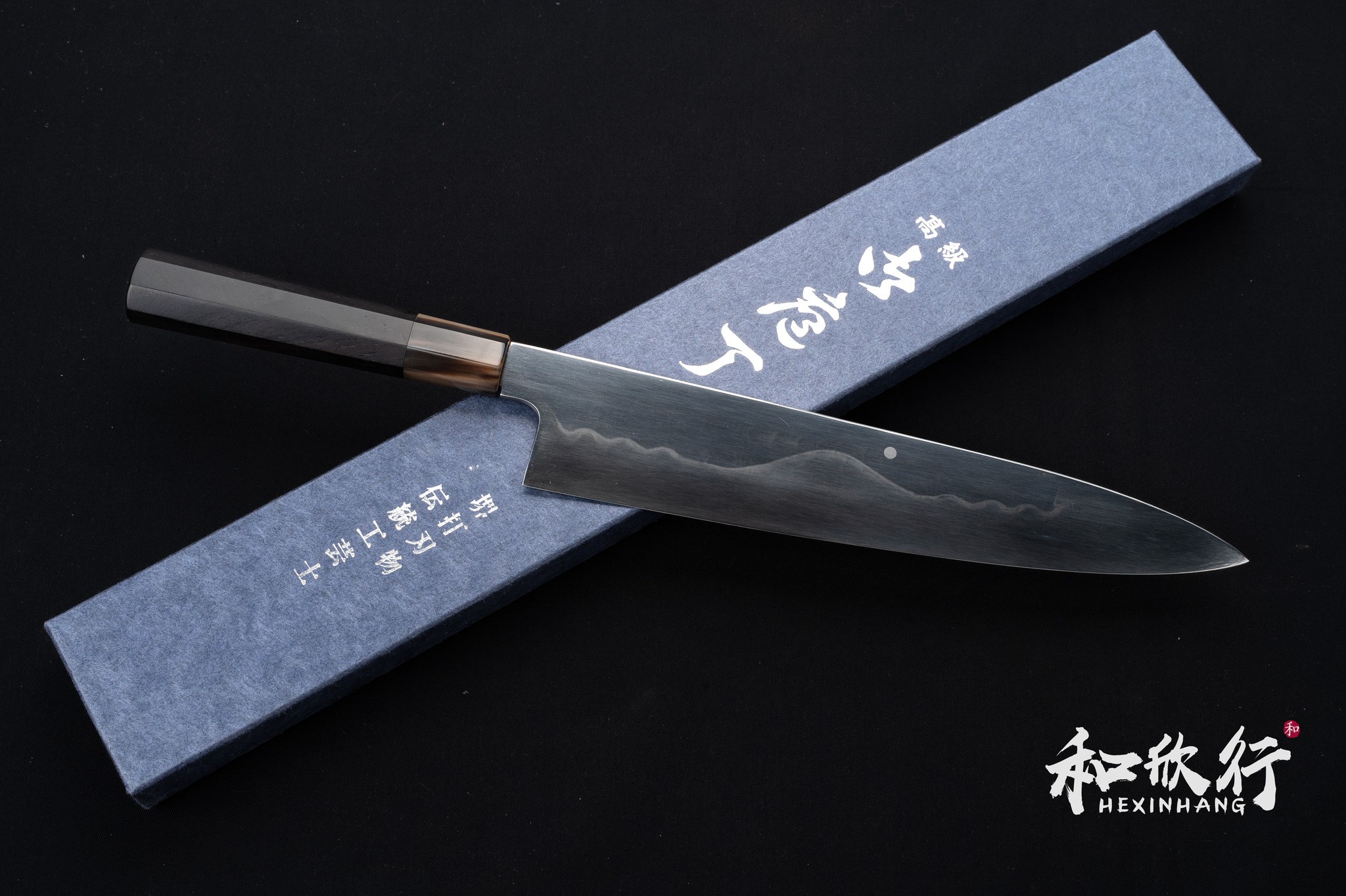 和欣行」現貨、堺北辰池田美和作白一鋼富士水本燒和牛刀270MM