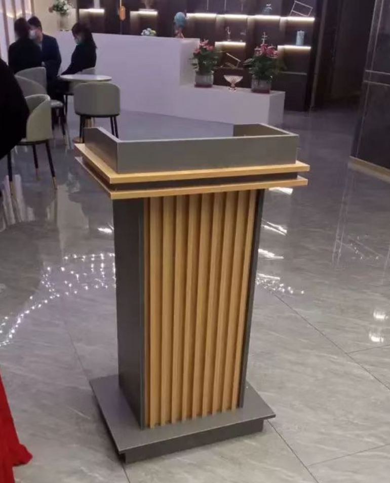 【廠家直銷】免運 高質感木製 可行動講桌 迎賓台 接待台 禮賓台 演講台 發言台 司儀主持台 多層儲物 飲店引導咨詢台 | 蝦皮購物