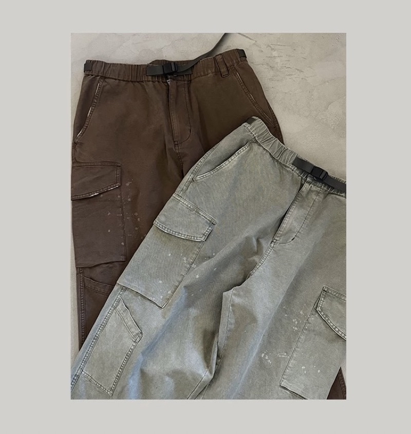 【Refresh】⛰️UNBENT 24AW Washed Work Pants 潑漆 水洗 工裝 長褲 | 蝦皮購物