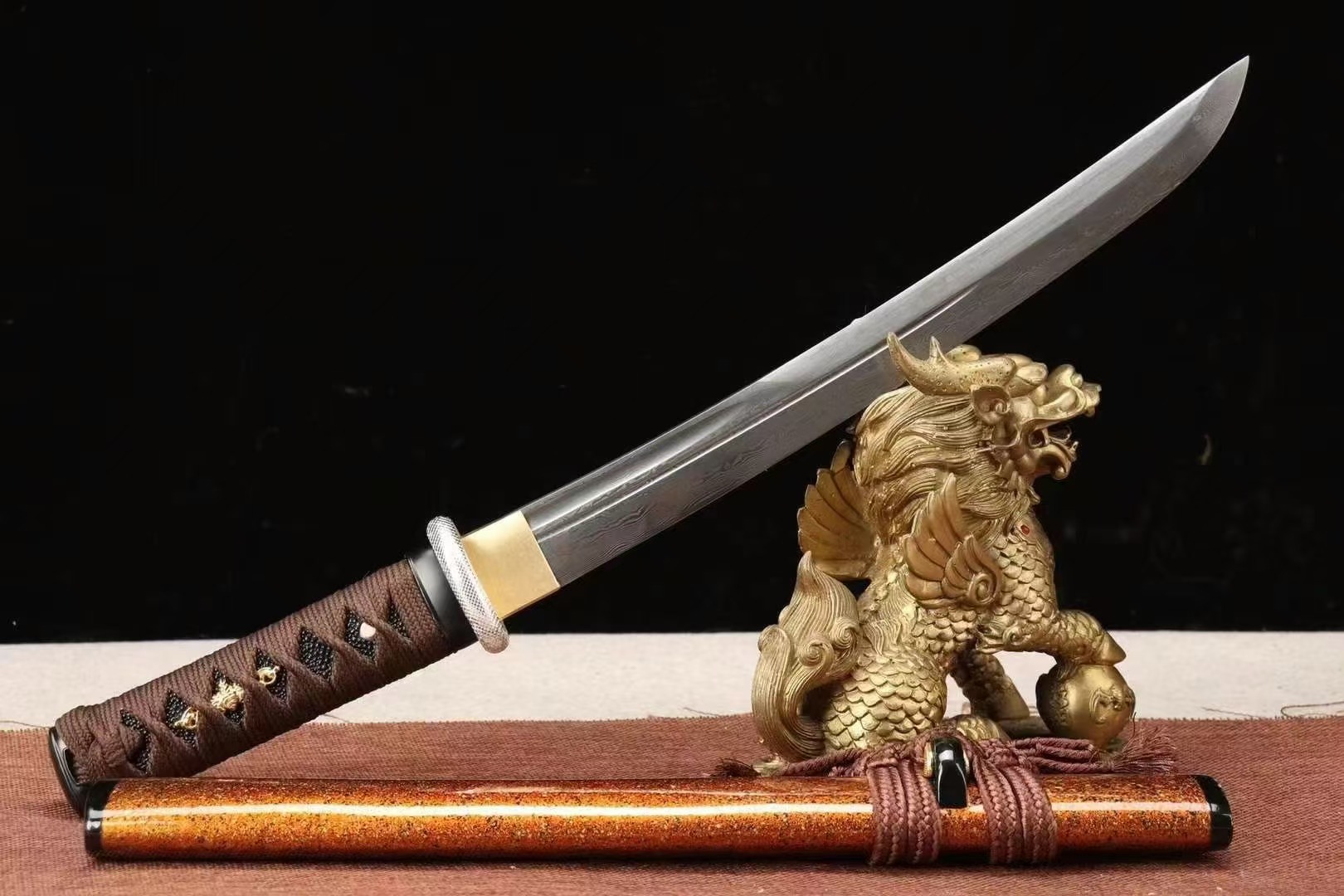 12寸侍小烏丸肋差 古兵器 武具 刀装具 日本刀 模造刀 居合刀 模造刀剣 匠刀房 忍者刀 小刀 ZS-309 - コスプレ 観賞用