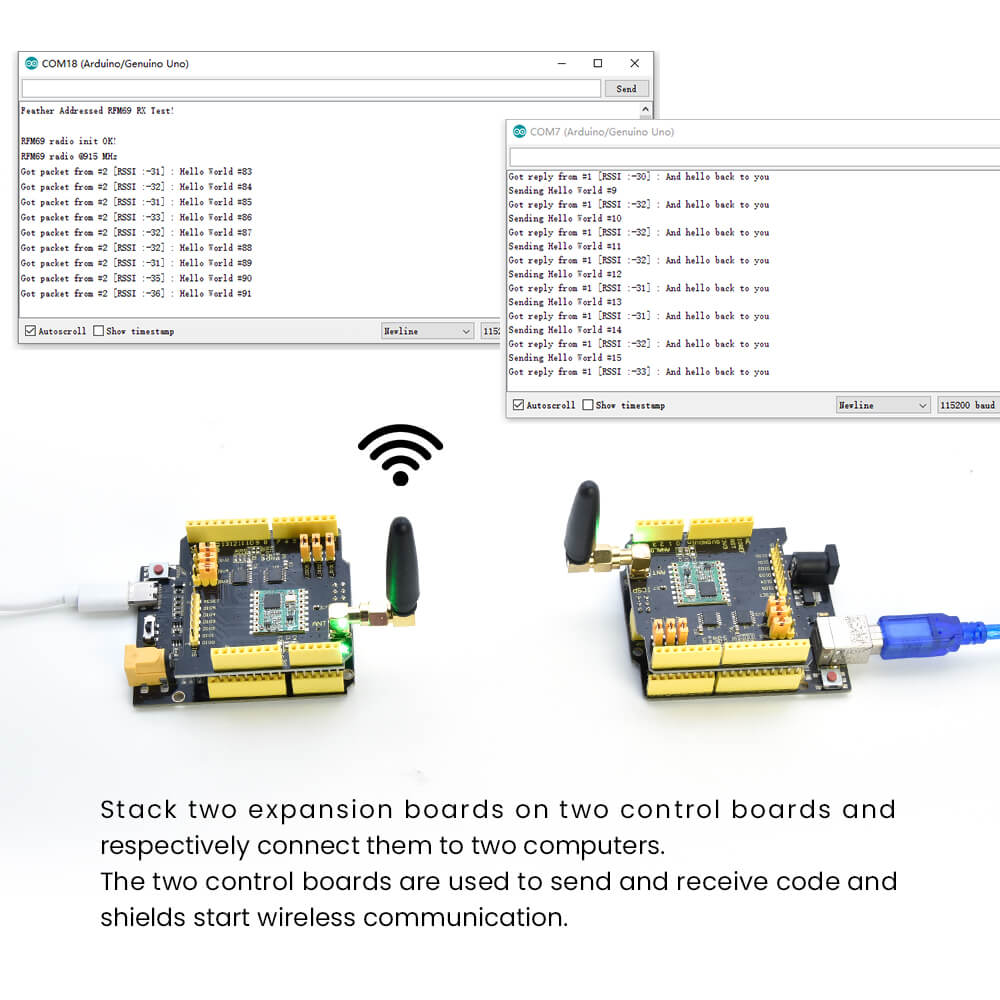 FSK 868mhz RF無線通訊擴展板 RFM69HCW 適用Arduino | 蝦皮購物