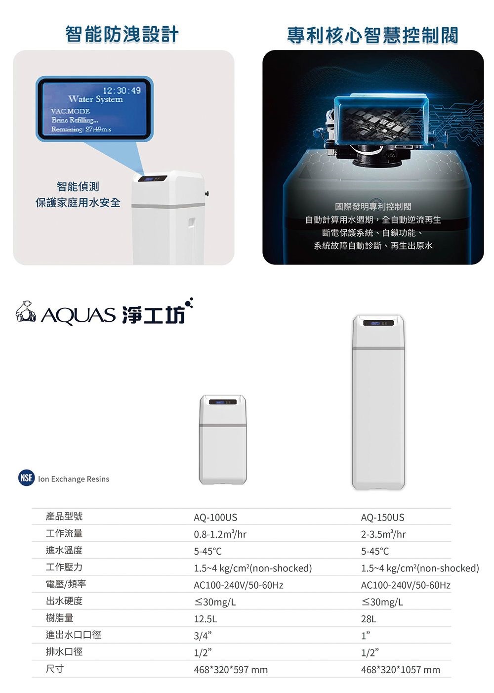 【蝦幣10%回饋】【AQUAS 淨工坊】AQ150US 全戶軟水系統 (AQ150S 升級版) | 蝦皮購物