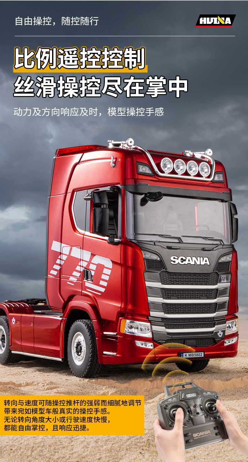 台灣現貨 2025年新款匯納770s遙控拖車斯堪尼亞scania卡車模型板平板車汽車rc玩具禮物牽引501d2拖頭曳版 蝦皮購物 
