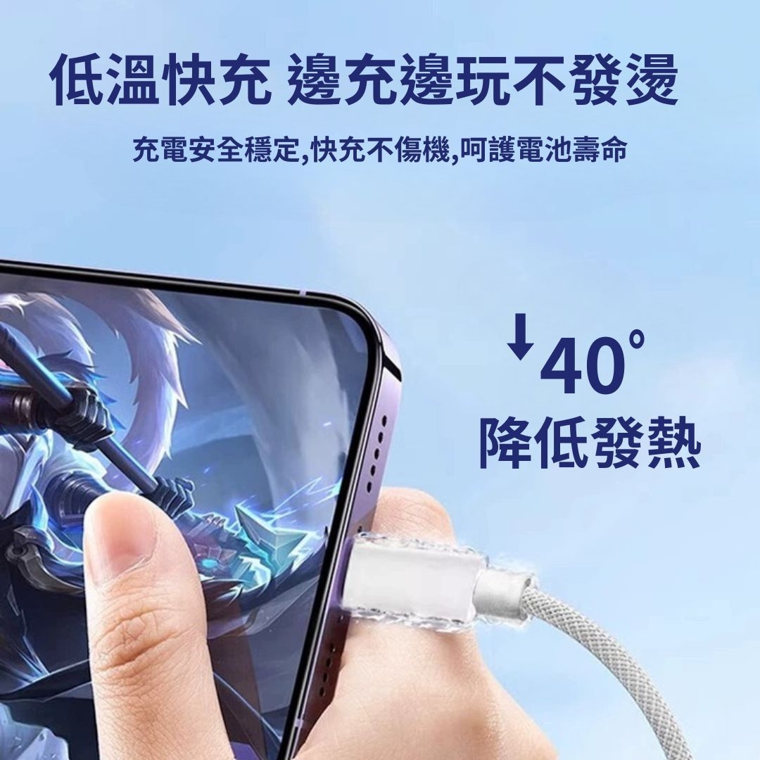 FLYPHONE TYPE-C 快充線 USB-C 3A 編織線 充電線 快充線 傳輸線 1米 | 蝦皮購物