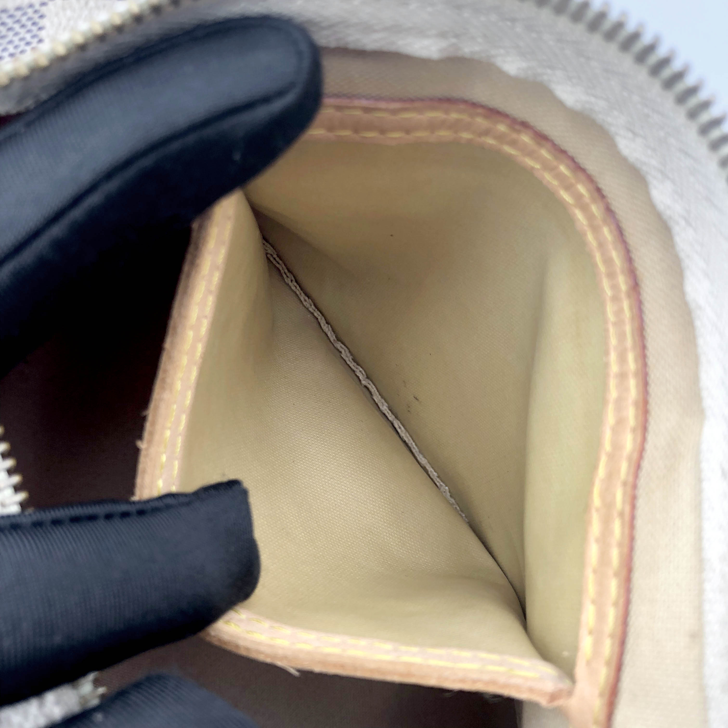 Louis Vuitton 經典白棋盤 speedy 25，LV路易威登，波士頓包，側背包，二手真品，現貨，免運 | 蝦皮購物