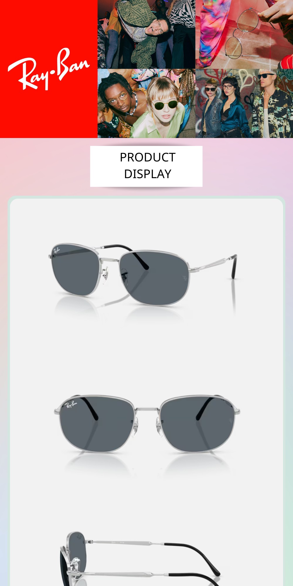 Ray Ban｜RB3754-003/R5 橢圓金屬太陽眼鏡 | 蝦皮購物