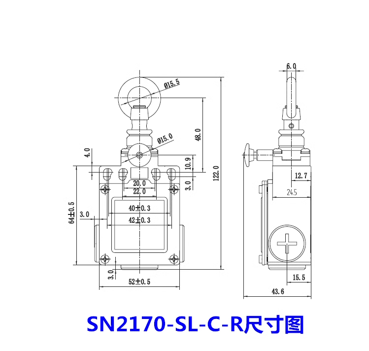 臺灣出貨拉繩開關SN2170/SN4170/SN6170-SL-C-R安全急停開關拉線行程開關kwoyu | 蝦皮購物