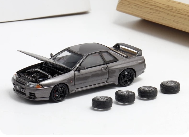 《64SHOP》FH｜NISSAN SKYLINE GT-R BNR32｜GTR R32 開蓋版｜1/64合金模型車 | 蝦皮購物