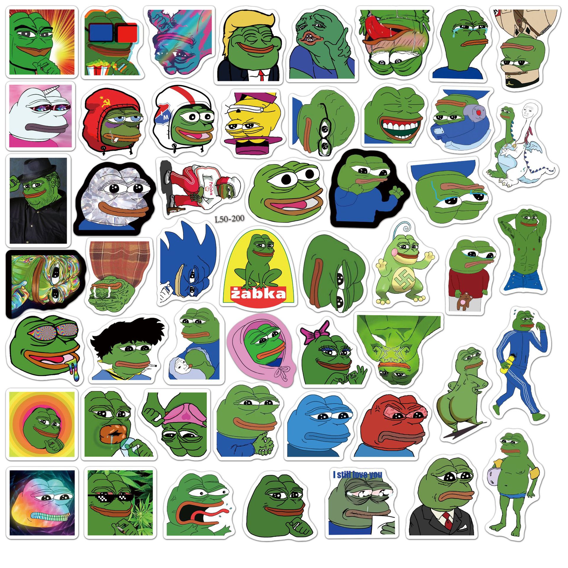 Tiny Picks 小物特選🪐台灣快速出貨佩佩蛙Pepe the Frog 梗圖梗圖蛙悲傷青蛙防水貼紙| 蝦皮購物
