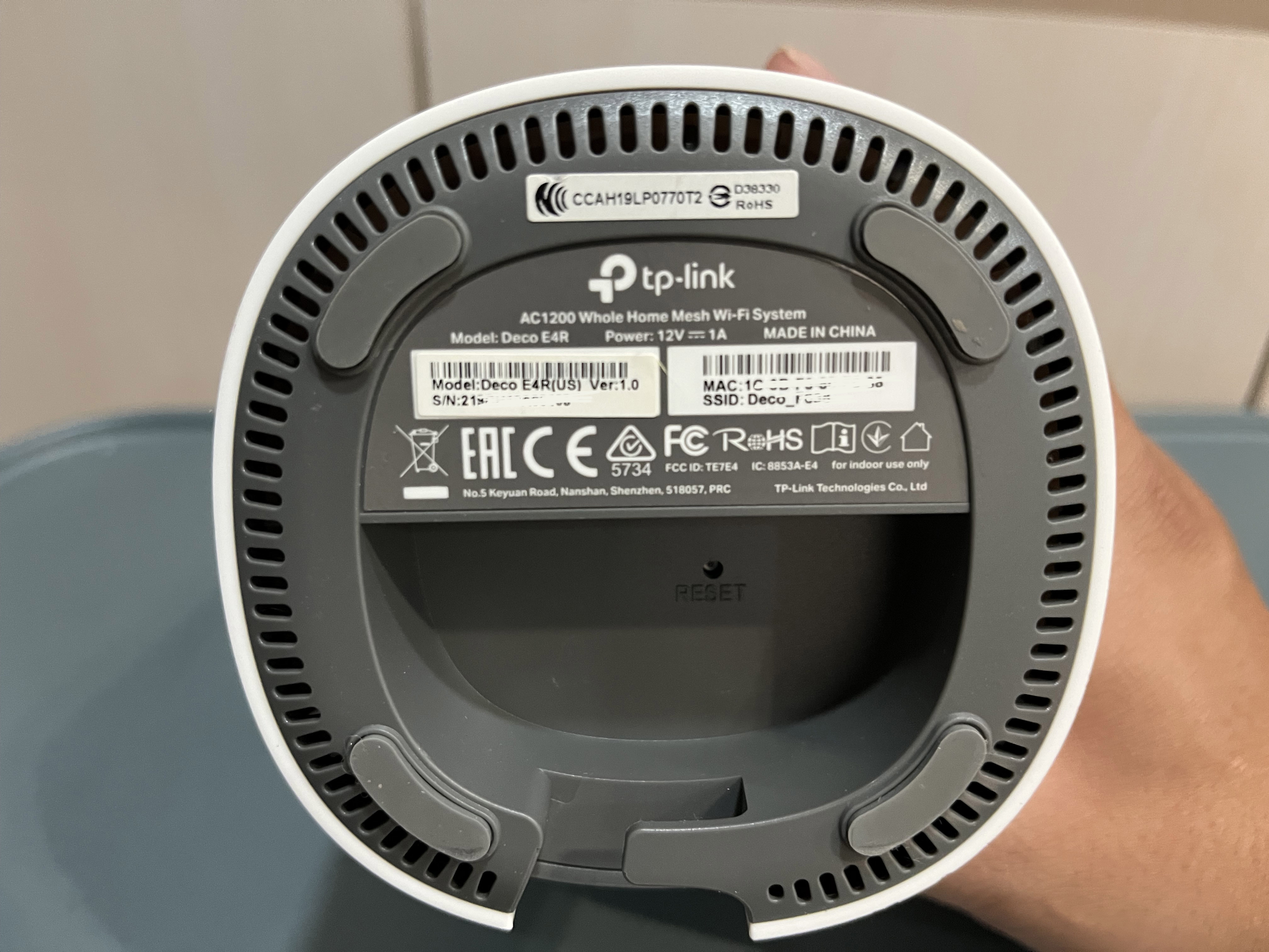二手(9成新) TP-Link Deco E4R AC1200 Mesh 無線網路wifi網狀路由器(2入/組) 穿牆王 | 蝦皮購物