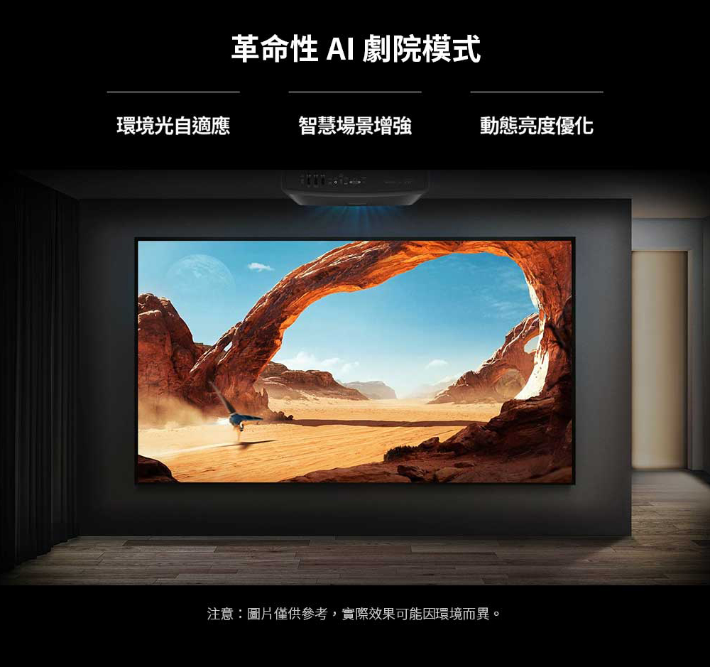BenQ W2720i 4K HDR家庭劇院投影機 智慧色準導演機 2500流明 AI 影像增強技術