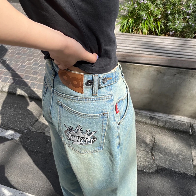 パンツ King Logo Buggy Denim King Logo Buggy Denim Pants – YZ