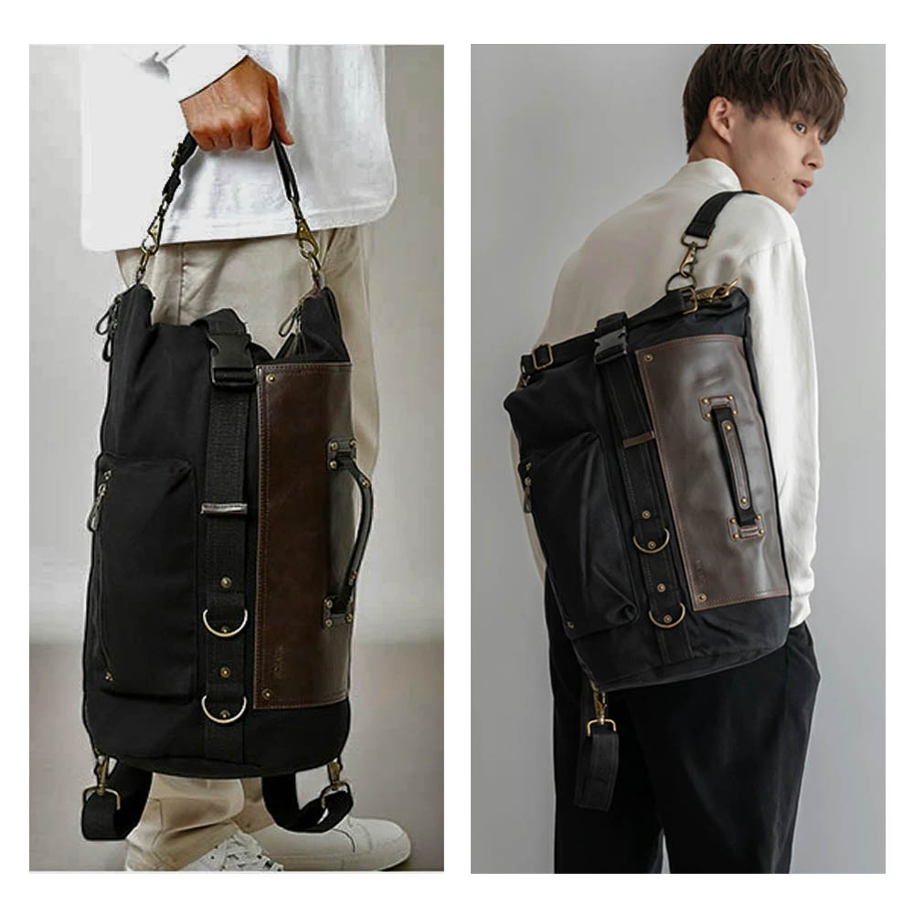 日本【DEVICE】FORMA水洗帆布3way後背包 斜背包 波士頓包 A3大尺寸 66038 隔日到貨 【Dlala】 | 蝦皮購物