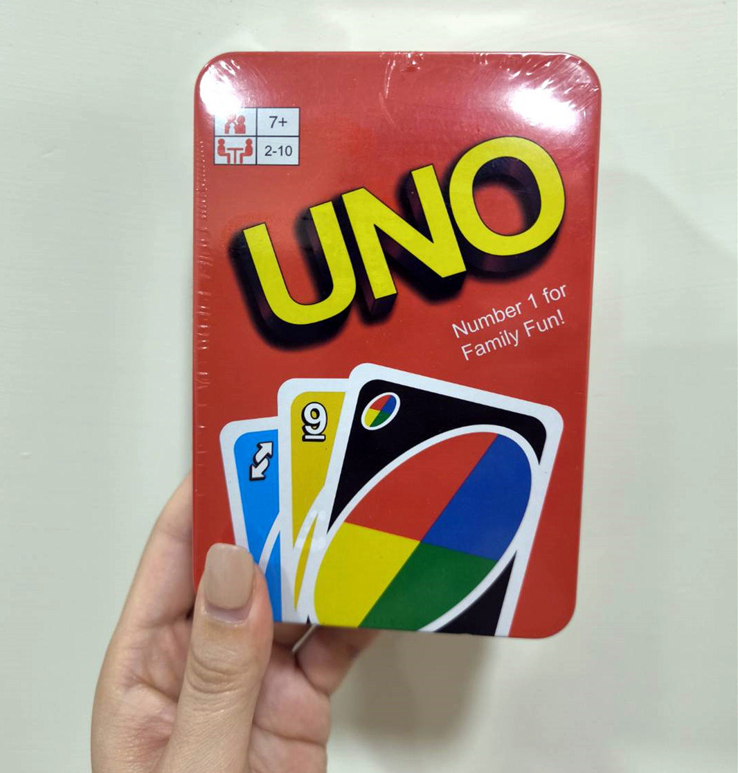 🔥台灣現貨🔥24H出貨 UNO uno桌游 加厚UNO 撲克牌 豪華鐵盒裝便攜 UNO uno 卡牌 經典桌游 桌遊 | 蝦皮購物