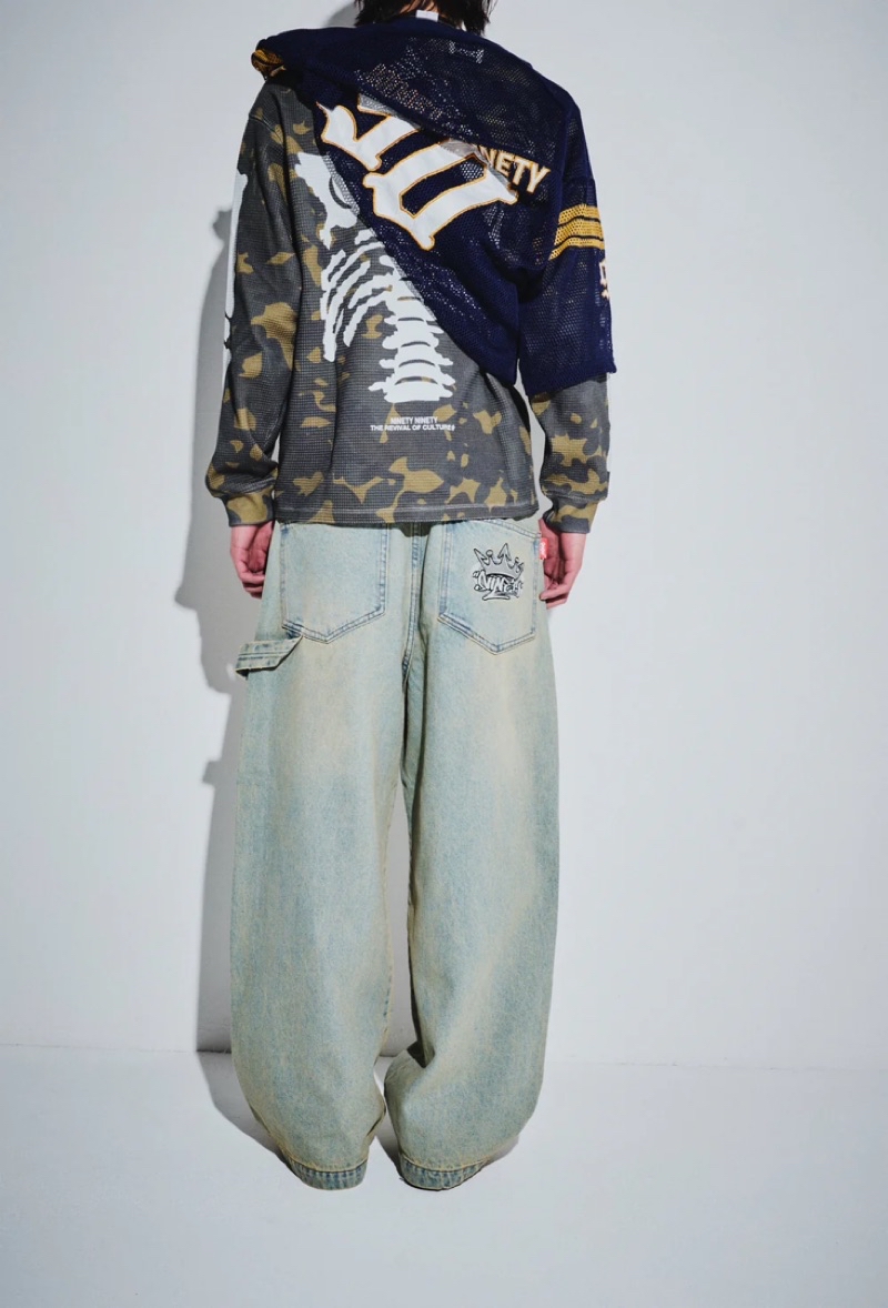 パンツ 9090 King Logo Double Knee Buggy Pants M King Logo Double Knee Buggy Pants – YZ