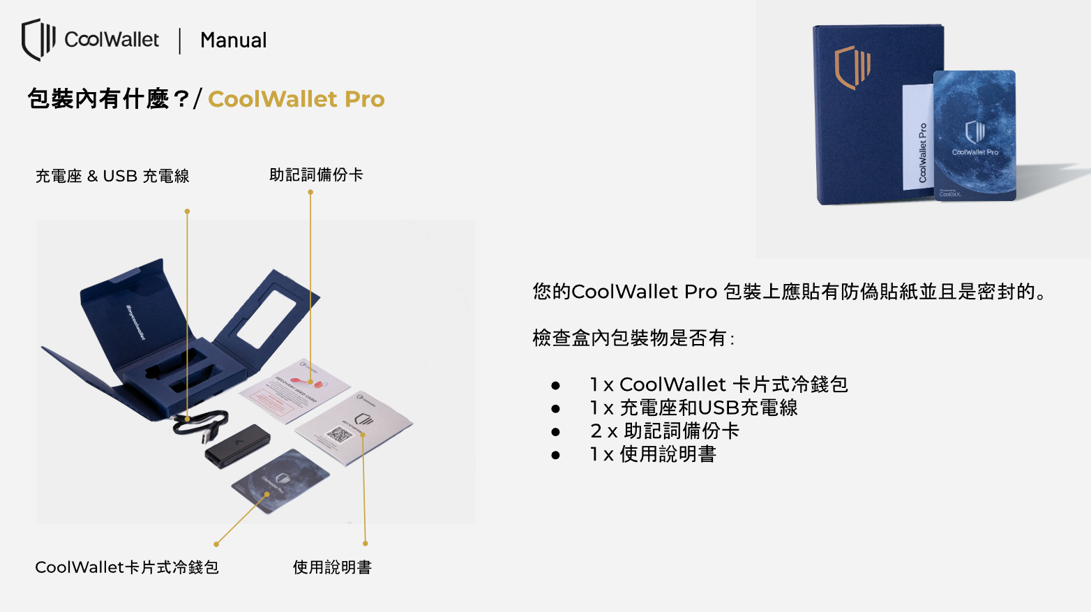 CoolWallet Pro 冷錢包｜支援BTC ETH TRC20 USDT｜原廠公司貨｜尚裔科技台中實體門市保固| 蝦皮購物