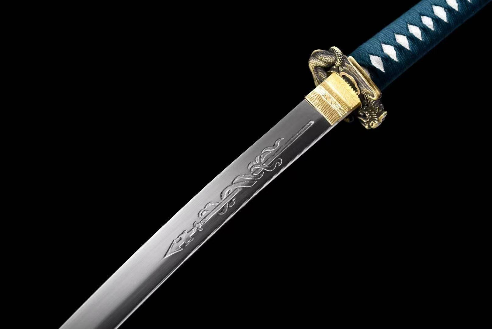 【廠家直銷】碳鋼爛花武士刀《獸神》武士刀 太刀 Katana 居合道 打刀 長劍 寶劍 硬劍 收藏擺件 龍泉刀劍 未開刃 | 蝦皮購物