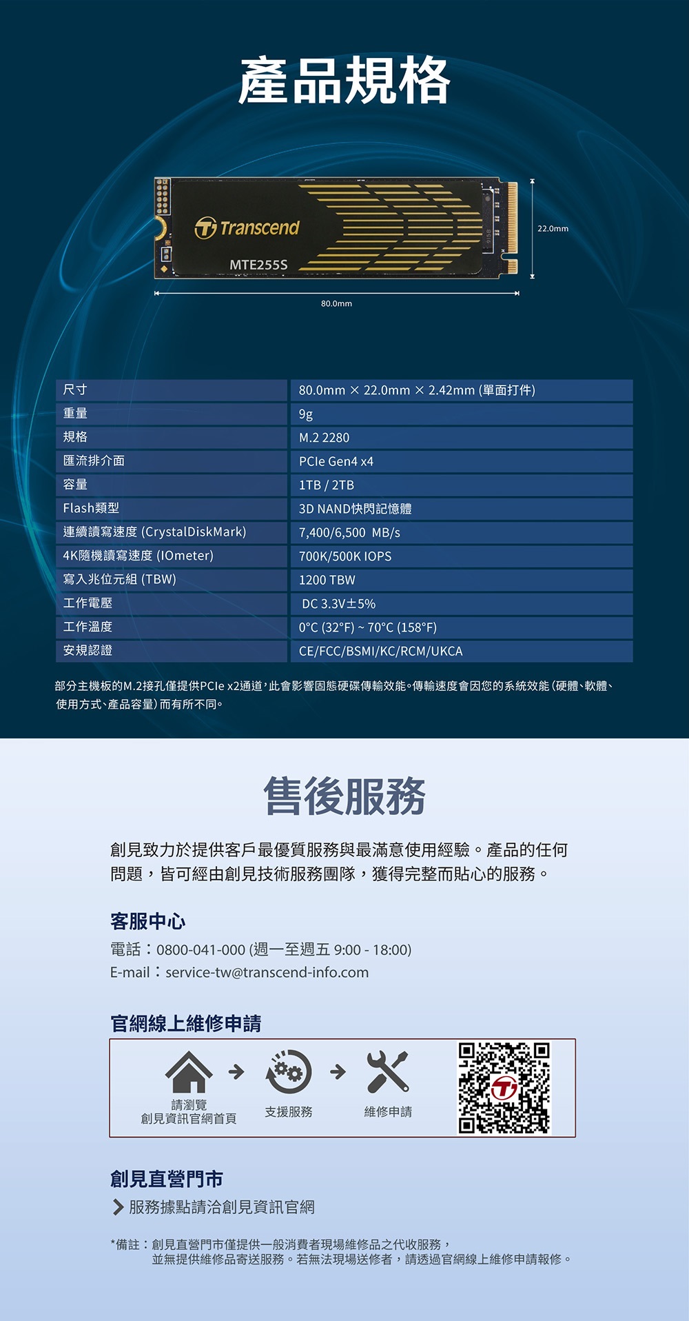 Transcend 創見MTE255S M.2 2280 PCIe Gen4x4 SSD 固態硬碟PS5硬碟| 蝦皮購物