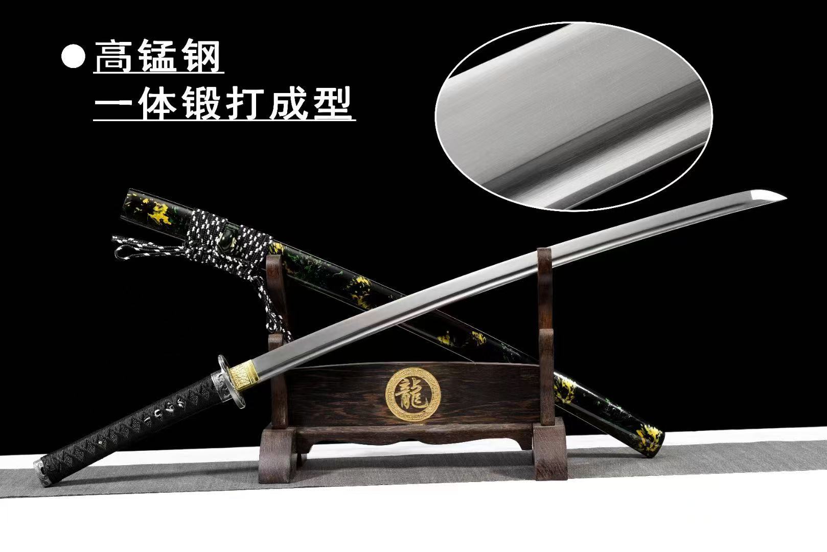 【廠家直銷】高錳鋼武士打刀《龍幽鬼切》武士刀 太刀 Katana 居合道 打刀 長劍 寶劍 硬劍 收藏 龍泉刀劍 未開刃 | 蝦皮購物