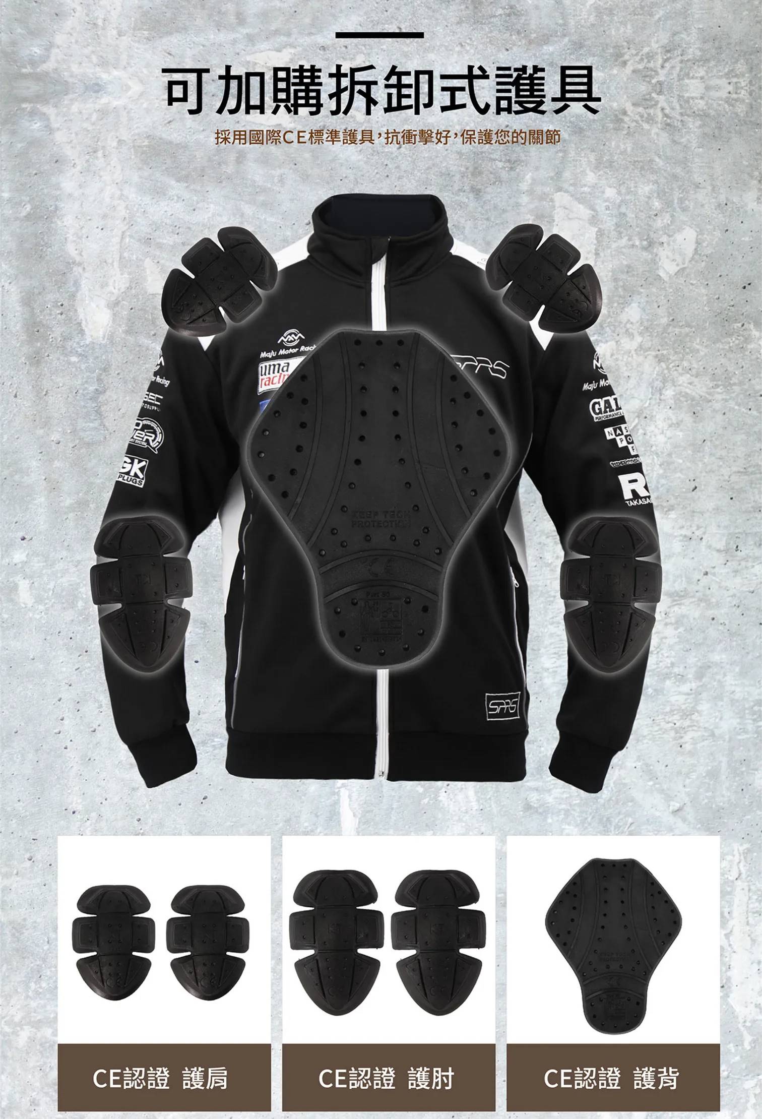 【偉倫人身部品】【SPRS】TMJ10 防風防水軟殼外套 SPEED-R 廠隊授權樣式 (內有加護具五件組) | 蝦皮購物