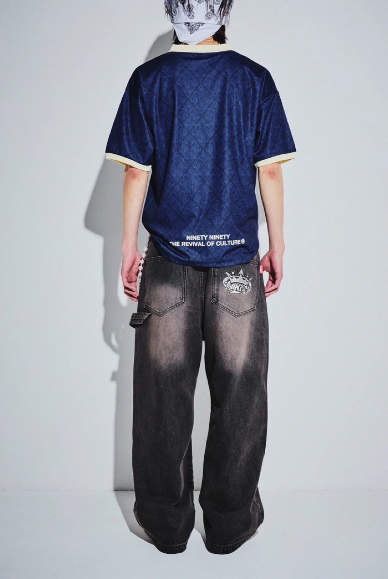 King Logo Double Knee Buggy Pants – YZ