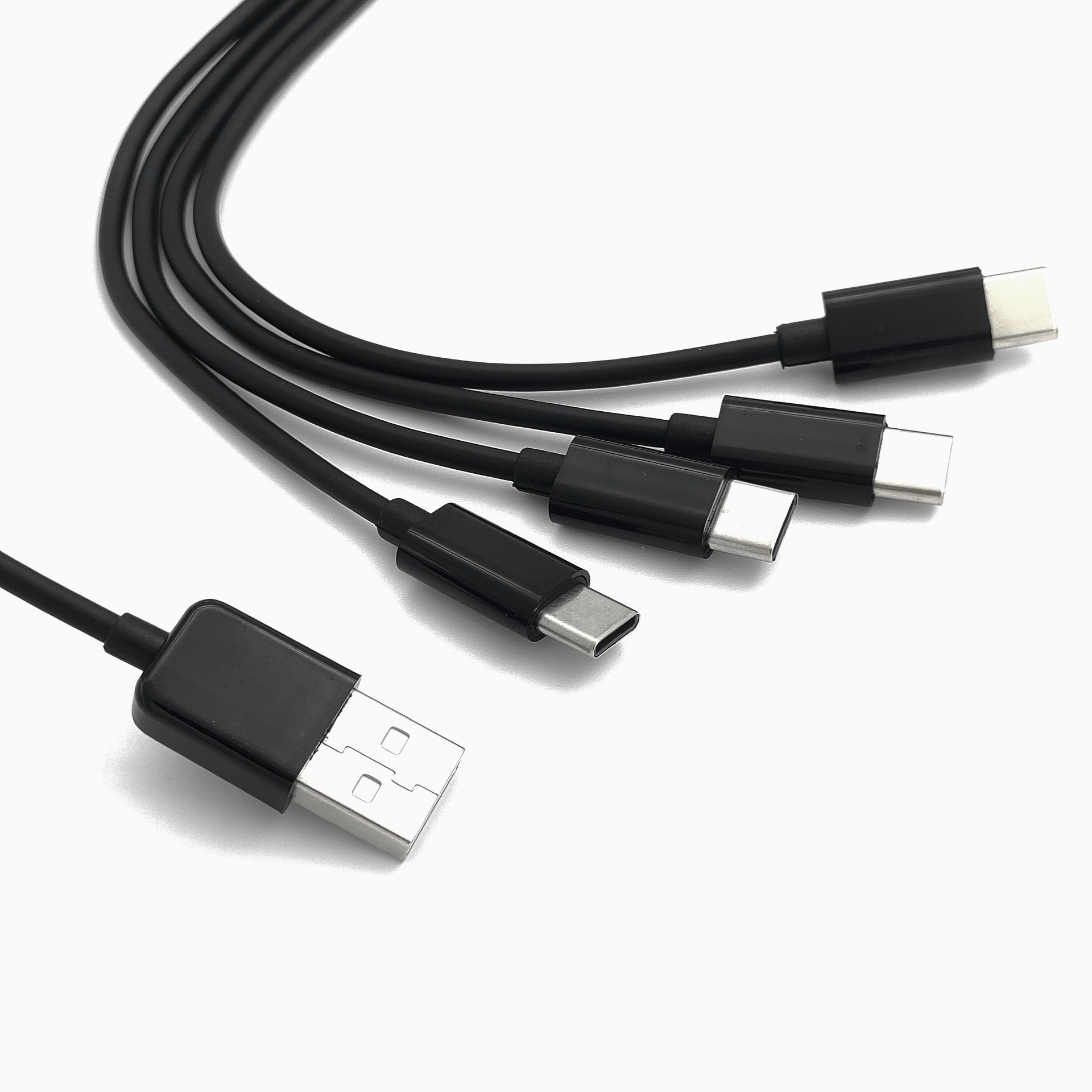 ⚡USB一充四⚡USB一充四MICRO插頭 USB一充四TYPE-C插頭 USB充電線 | 蝦皮購物