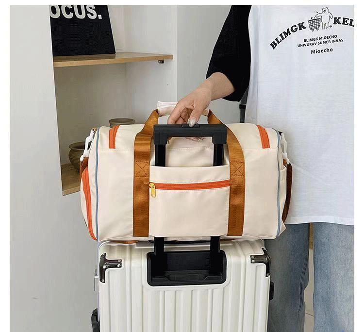 可愛行李包 行李收納袋 登機 出國旅行包 輕便 外出旅行袋 時尚 牛津布 單肩斜挎手提 獨立鞋倉 旅遊 踏青 早春出行 | 蝦皮購物