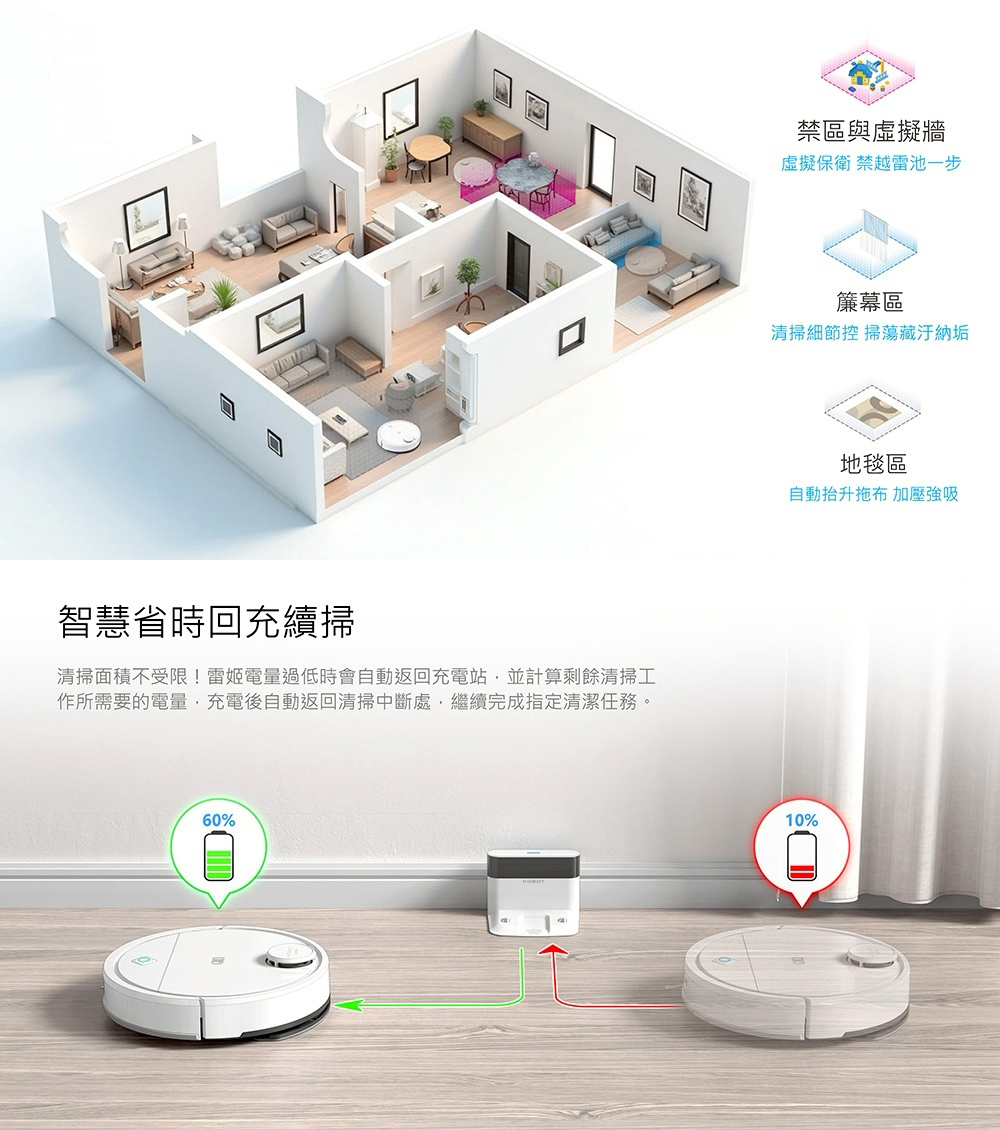 【台灣HOBOT】雷姬掃拖地機器人 LEGEE-Q10｜吸、掃、噴、拖4合1 APP操作 掃地機 拖地機｜角落掃得到 | 蝦皮購物