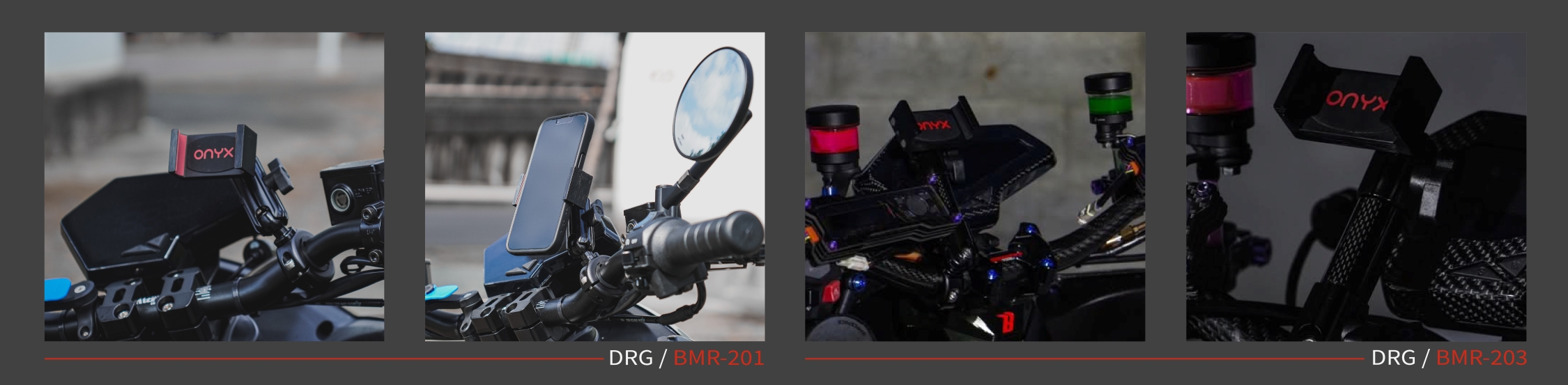 【ONYX】 機車手機架 全鋁合金支架 置中手機架 裸把手機架 機車龍頭手把手機支架 | 蝦皮購物