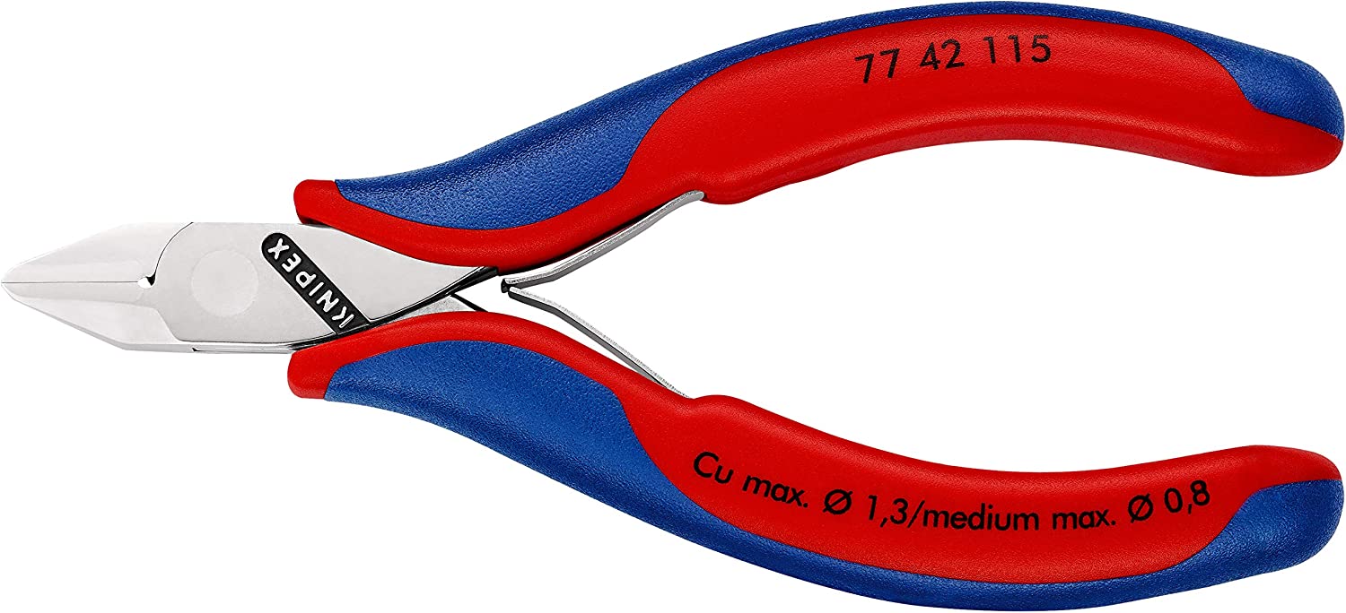 【美德工具】 KNIPEX 77 42 115 電子斜口鉗 雙料舒適手柄精密電子斜口鉗(帶自動復位) | 蝦皮購物