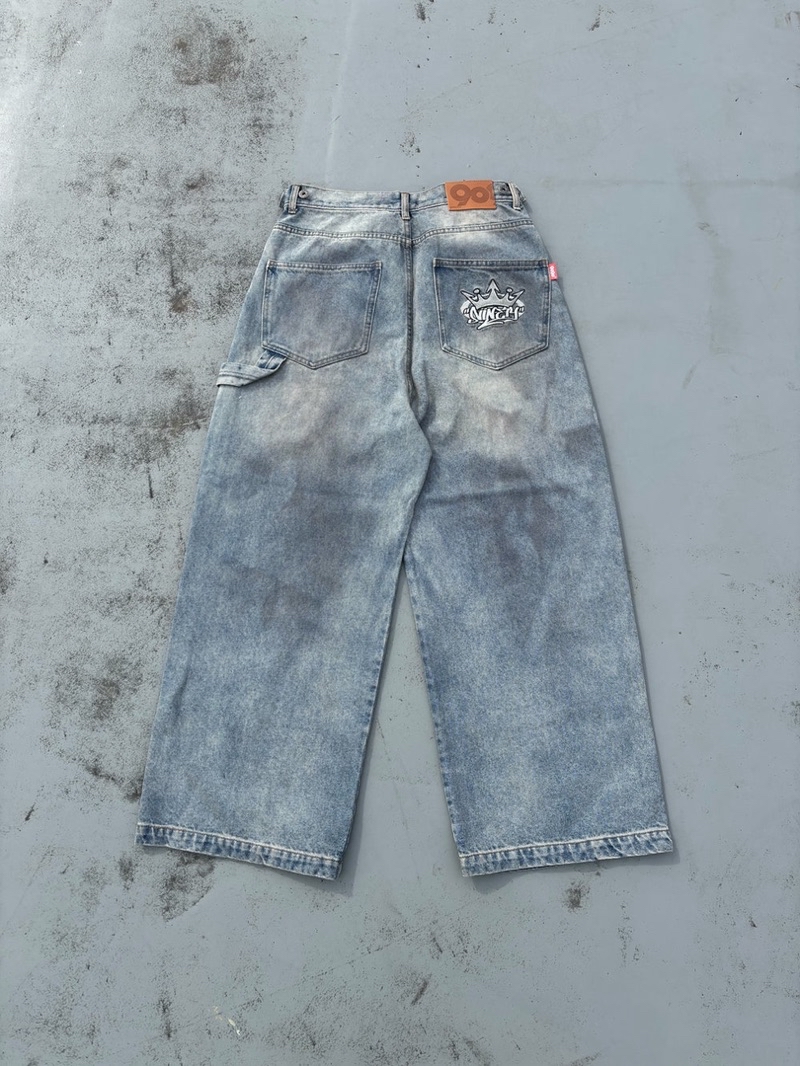 King Logo Double Knee Buggy Pants – YZ