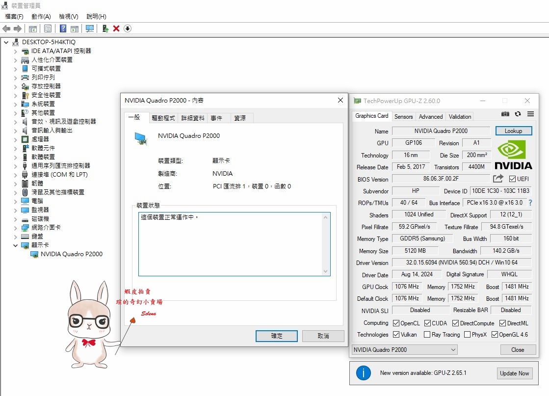 HP NVIDIA Quadro P2000 5G DDR5 顯示卡 專業繪圖卡 免外接電源 已完成清潔保養測試 | 蝦皮購物