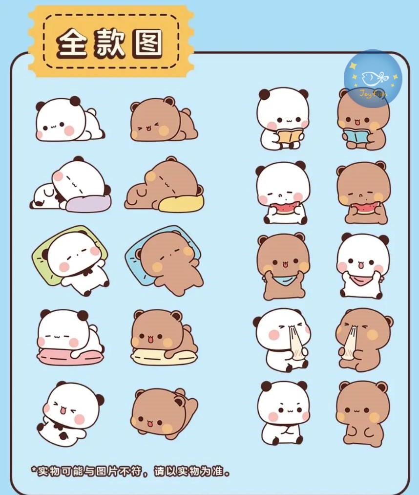 🎡𝙹𝚘𝚢𝚏𝚒𝚜𝚑〈現貨+預購〉小熊貓一二布布 第二彈💖日常系列盲盒 (一盒2入) 小熊貓一二周邊 一二盲盒 擺件 盲盒 | 蝦皮購物