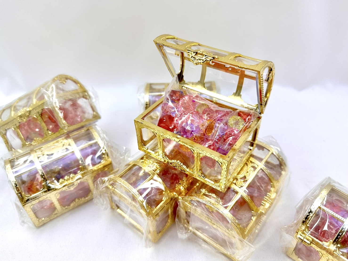 寶箱鑽石玩具100g 飾品 寶石 透明 藏寶箱 | 蝦皮購物