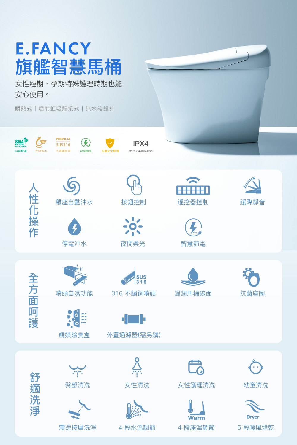 CAESAR 凱撒 旗艦智慧馬桶 智能馬桶 御洗數位馬桶 自動掀蓋 無線遙控 CA1384 (含發票) | 蝦皮購物