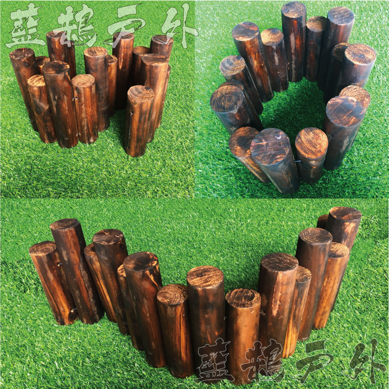 圓形木樁圍籬 山水造景木樁頭 樁頭 插地圍籬 插地欄杆 木頭欄杆 圓木樁圍籬 原木材質 陽台造景 B38 藍鵲戶外 | 蝦皮購物