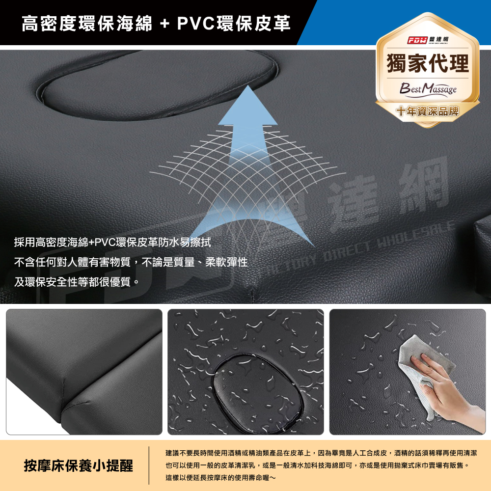 【FDW美容床】台灣現貨速發*加厚背袋*70CM海綿厚7CM/折疊床/按摩床/刺青床/推拿床/SPA床-MTU17A | 蝦皮購物