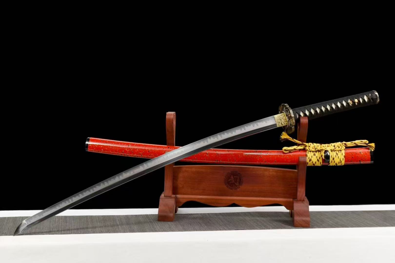 【典藏】T10燒刃日式上研武士刀 Katana 居合打刀 劍道練習長刀 日式太刀 東洋刀 收藏刀 龍泉刀劍 指揮刀未開刃 | 蝦皮購物