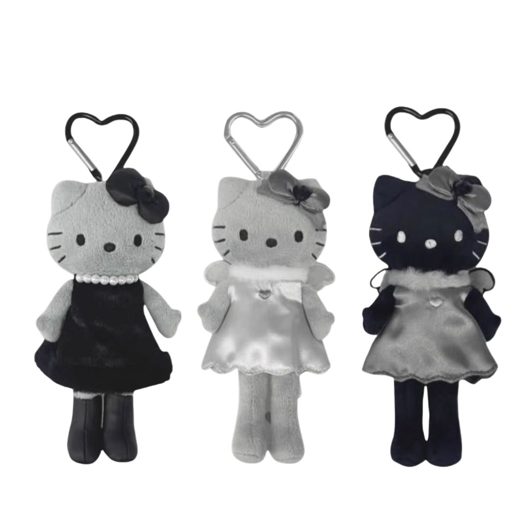 Qoo Studio♡ 現貨 三麗鷗限定 暗黑天使 長腿 Hello Kitty ️暗黑長腿 黑天使 Kitty 鑰匙圈 | 蝦皮購物