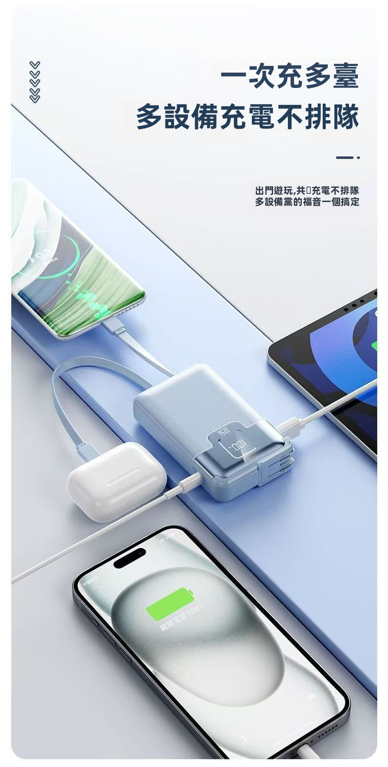 現貨 當天發貨【3CCC認證 Wh標識 兩年保固】可上飛機 20000mAh 行動電源 PD快充 AC插頭行充 快充行充 | 蝦皮購物
