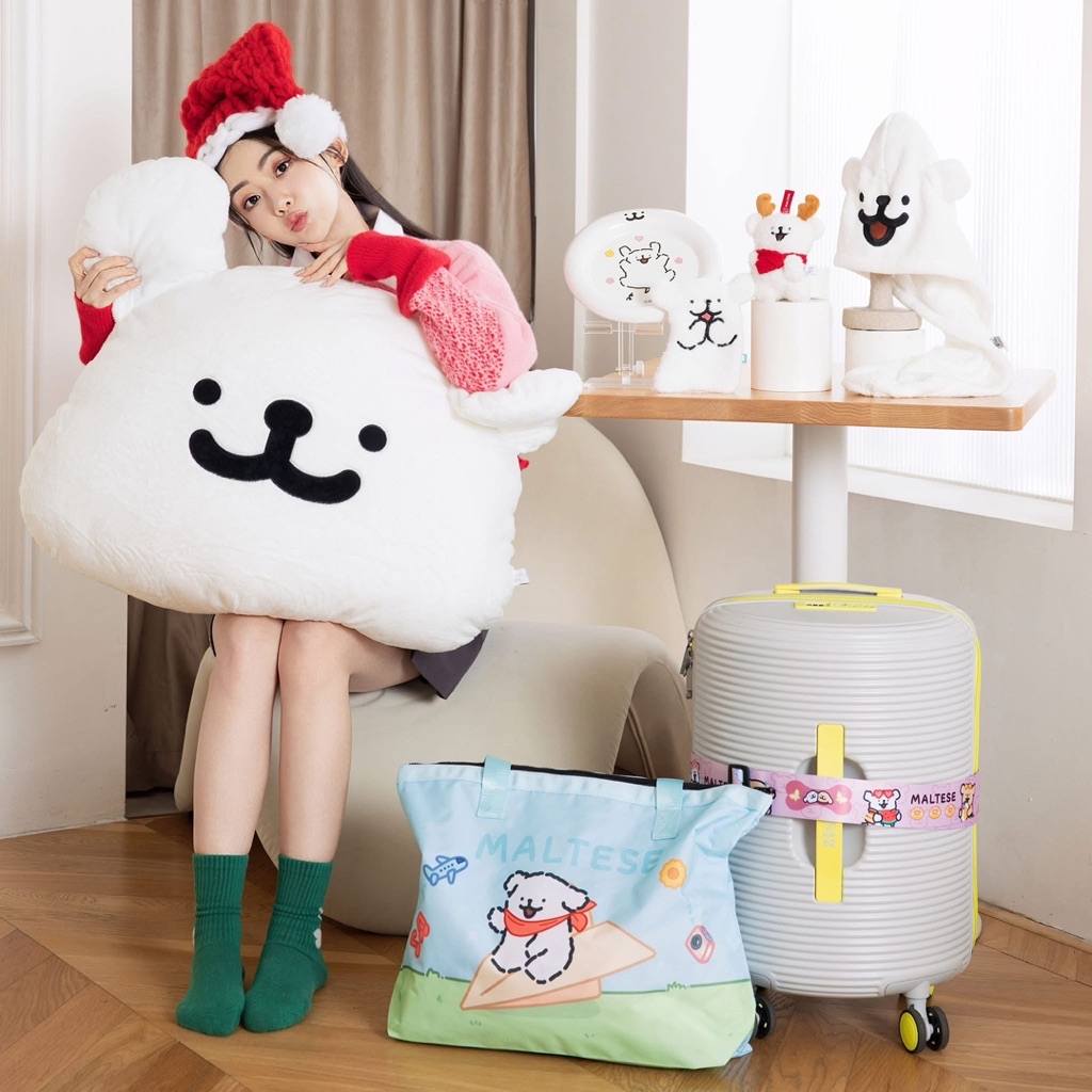 全新限量預購 正版授權 7-11 711 線條小狗 小白 小金毛 大抱枕 絨毛吊飾 抱枕 證件套 絨毛痛包 絨毛大抱枕 | 蝦皮購物