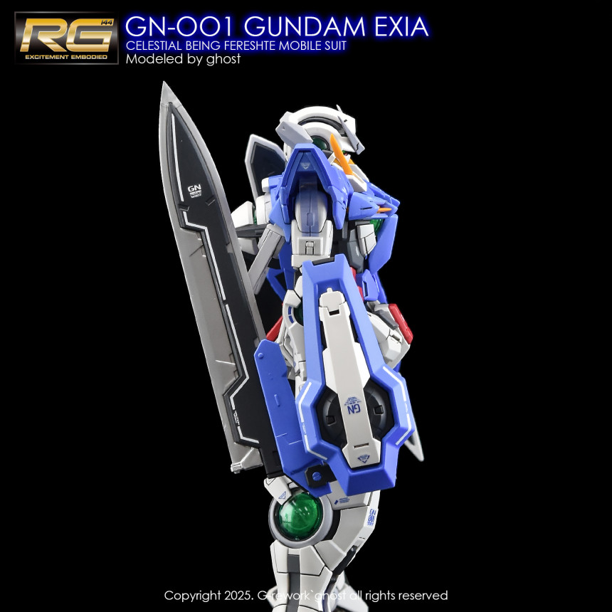 練功神物 炎 GHOST版 RG 能天使 鋼彈模型 EXIA 高精度 螢光 水貼 | 蝦皮購物